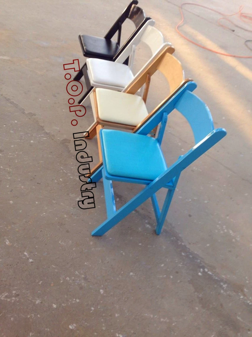 Natural Wood Chair Padded Seat