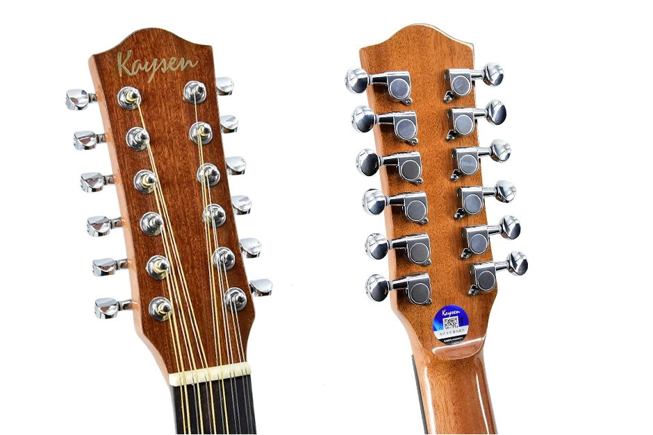 Stringed instrument wholesale price plywood Kaysen OEM brand 12 steel strings electric acoustic cutaway guitar  with EQ