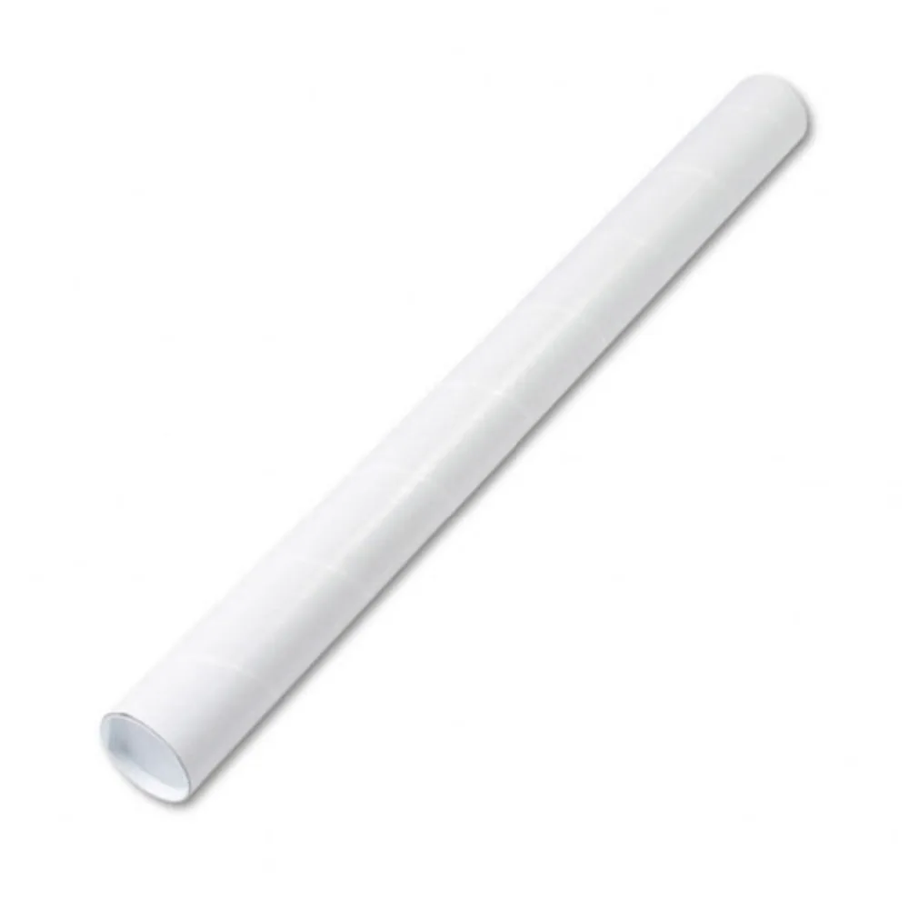 Postal mailing shipping tube with plastic plug