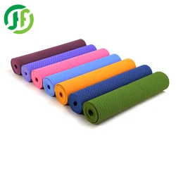 Высококачественный нескользящий коврик для йоги из ТПЭ с индивидуальным логотипом, экологически чистый коврик для йоги, оптовая продажа, Толщина 6 мм, 8 мм