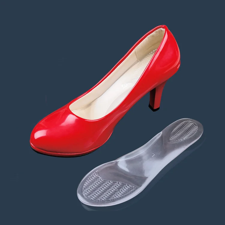 wholesale women flat foot care transparent arch support PU gel good feet insoles for plantar fasciitis