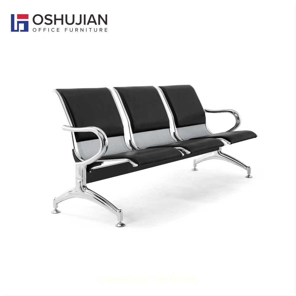 Hot sale airport leather metal waiting chair public waiting room chairs