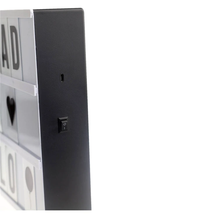 Модные дизайнерские A4 размер Милая язык лампа натяжение ткани кино Лайтбокс