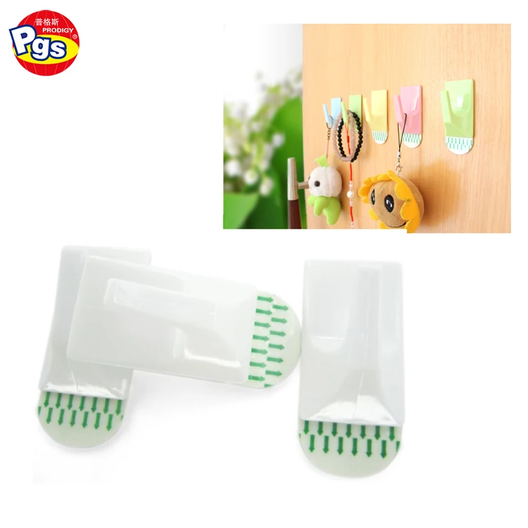 Strong plastic material adhesive hook no mark hook wall hooks for hanging coat