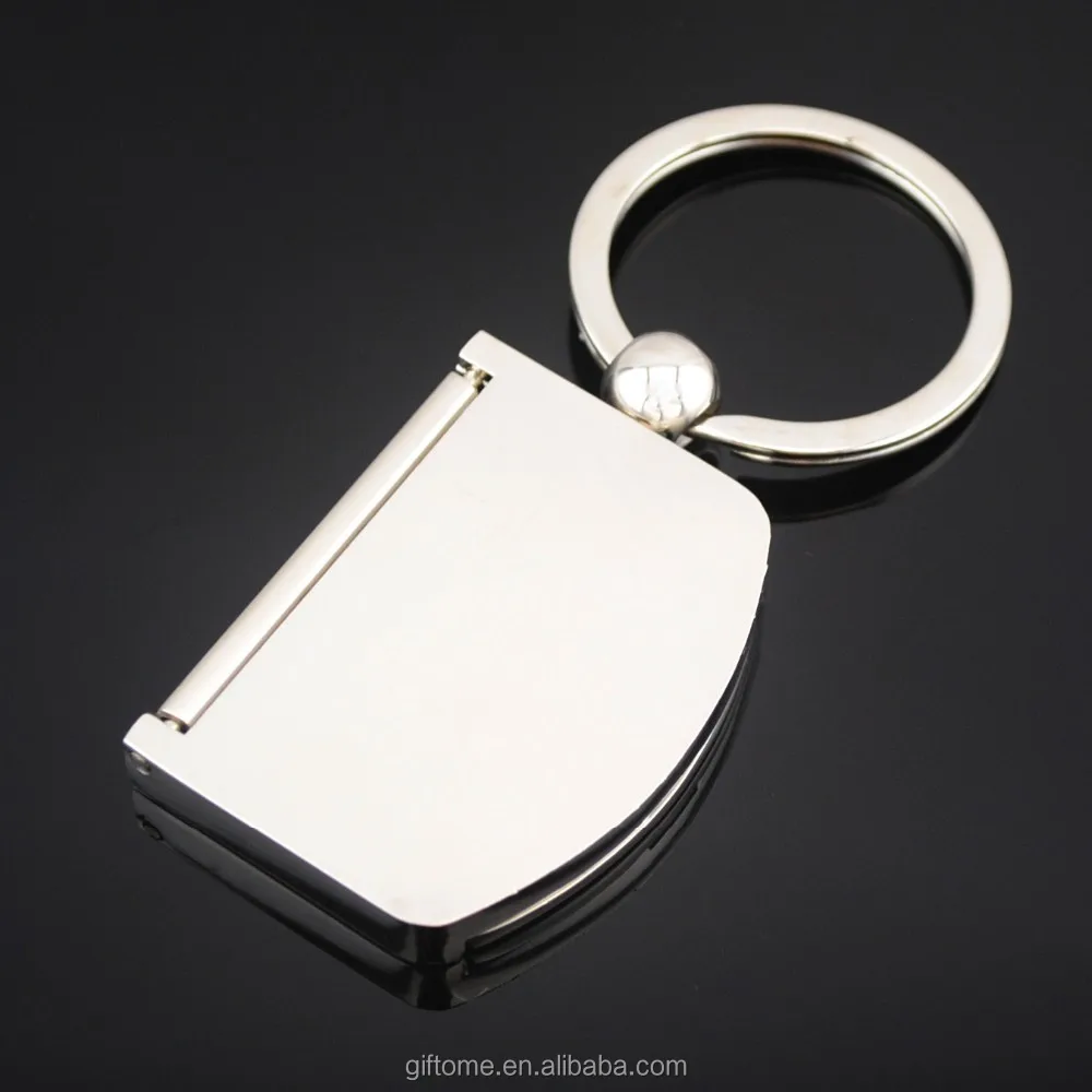 Promotion Picture Insert Frame Key Chain Holder Ring Keyring Decoration DIY Gifts Zinc Alloy Silver Metal Photo Frame Keychain