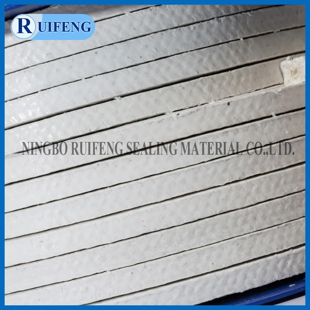 Pure PTFE braided packing for mechanical sealing