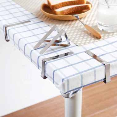 
Custom tablecloth stainless steel decking clips metal tablecloth clamp 