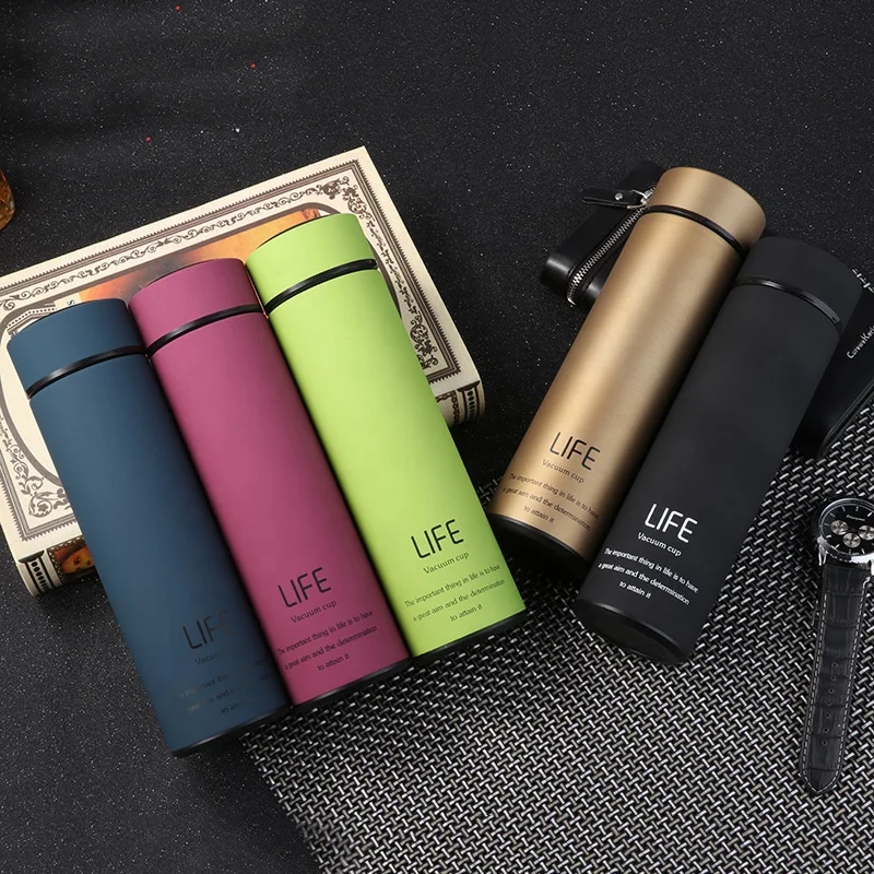 500ml Life Stainless Steel 304  Vacuum Flask Thermos Cup With Filter  Coffee Mug Thermos Water Bottle