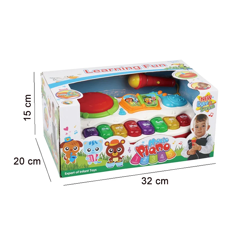 Multi-functional educational electric musical instrument piano toy for kids