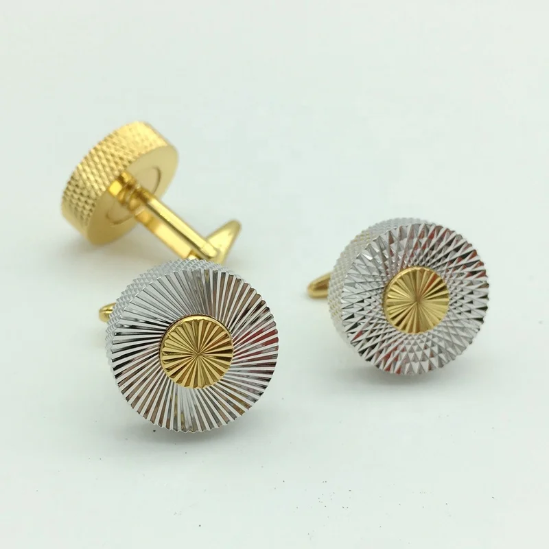 Лидер продаж мужские запонки на заказ золотого и серебряного цвета оптовая продажа от производителя