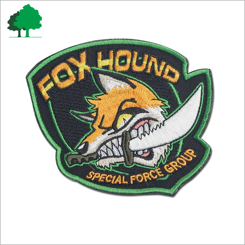 Direct factory sale custom high quality cheaper embroidery patch German Shepherd Embroidery patches