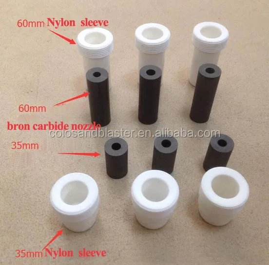 
Boron carbide sand blasting spray nozzle 