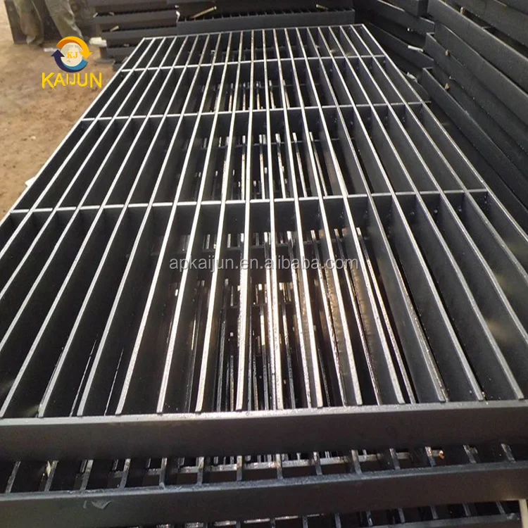 Anti Slide Galvanized Steel Grating , Light Weight Metal Grate Sheet For Stair Tread