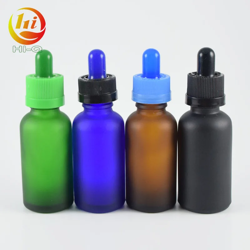 colored 30ml blue green amber black white 1 oz glass essential oil dropper bottle frosted glass bottle 30 ml