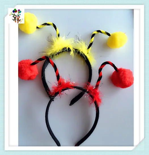 Cheap Kids Carnival Party Costume Ladybug and Bee Animal Headbands HPC-1589