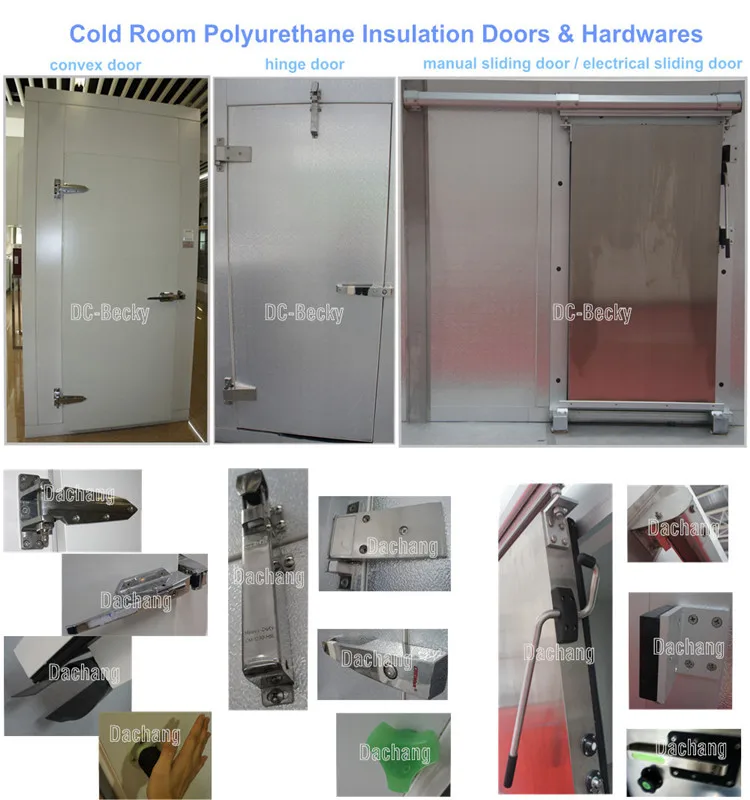 Cold Room Freezer Hinge Door Swing Door With Rubber