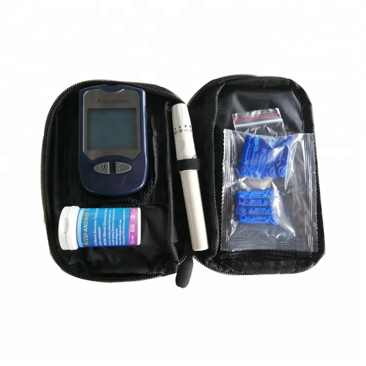 CE ISO13485 Electronic Blood Glucose Meter Glucometer Blood Glucose Monitor With Free Test Strips