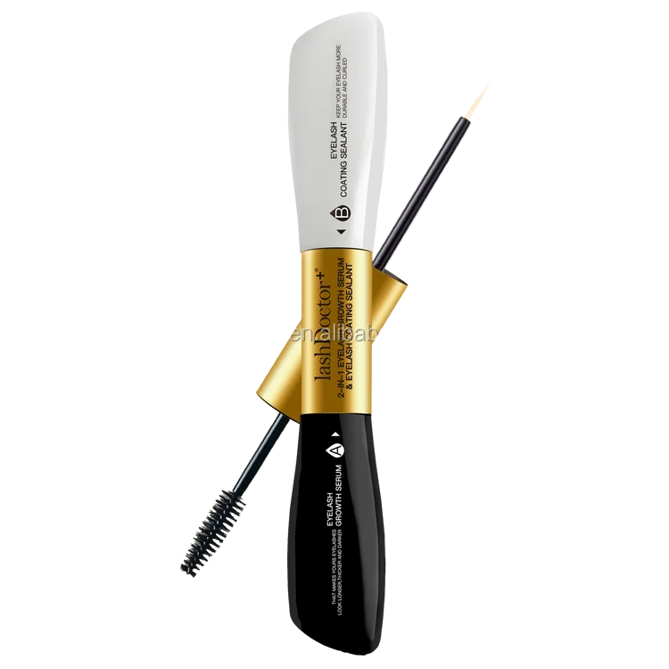 Wholesale 2 In 1 Eyelash Growth Serum and Eyelash Coating Sealant Private Label Mascara Waterproof 3D Liquid Mink Eyelash