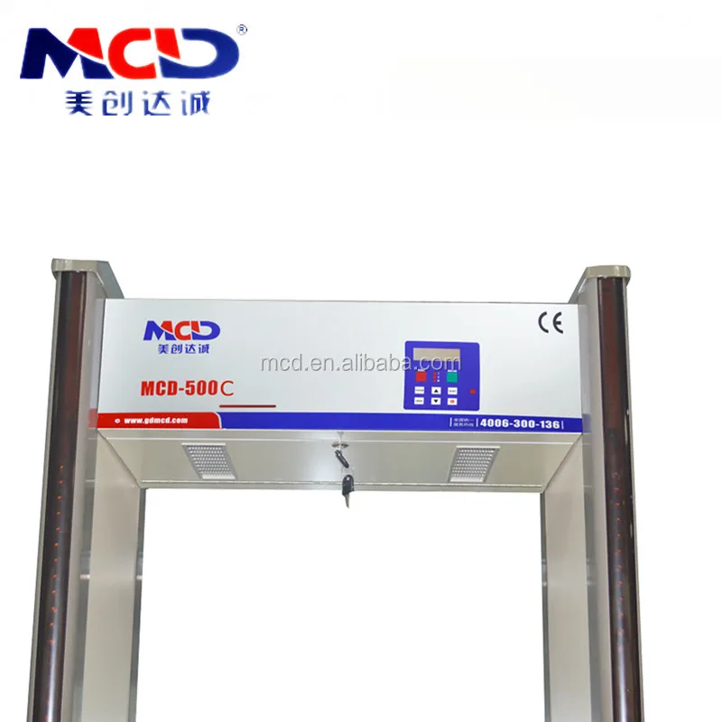 18 Zones Chinese English Operation System Walk Through Metal Detector Used Security Check MCD-500C