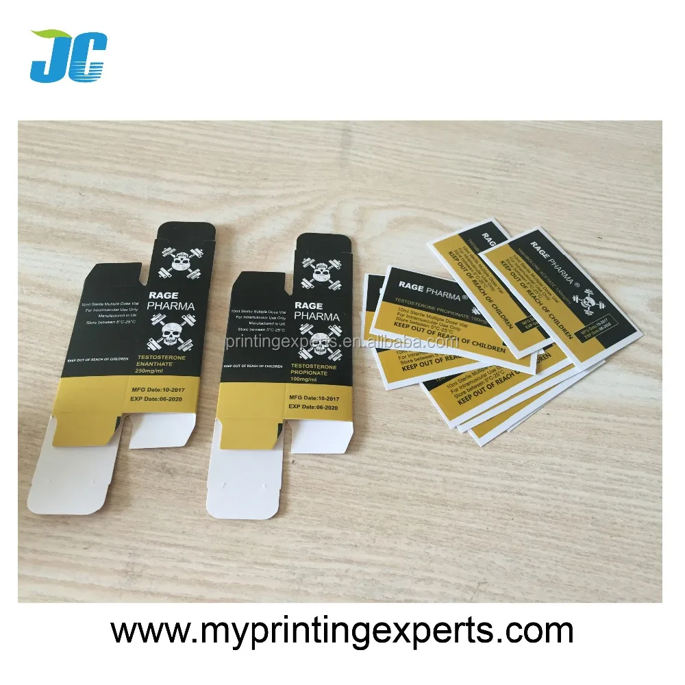 Pharmaceutical Adhesive 10ml Vial Labels Stickers Glossy Customized Printing
