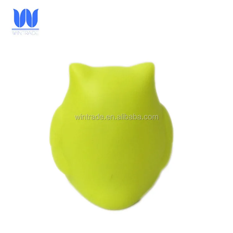 Plastic small farm animal led bath owl light up floating toy