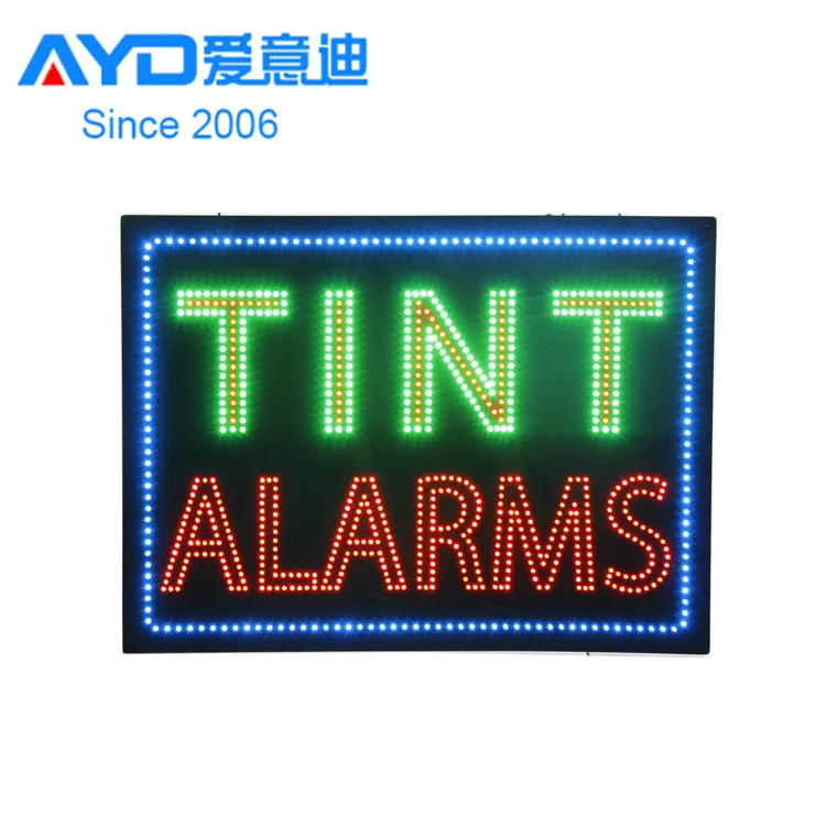 Acrylic Flasher Advertising Light Boxes Tint Alarms LED Moving Sign Factory Supplier