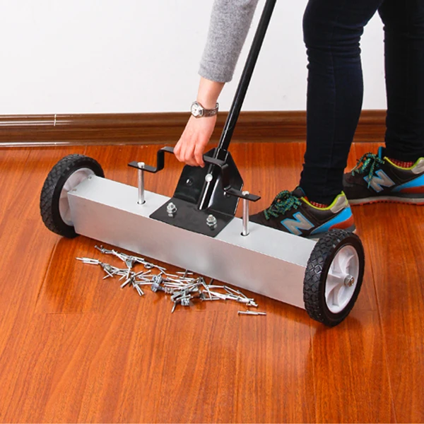 hand held magnetic sweeper magnet with wheels for sweeper