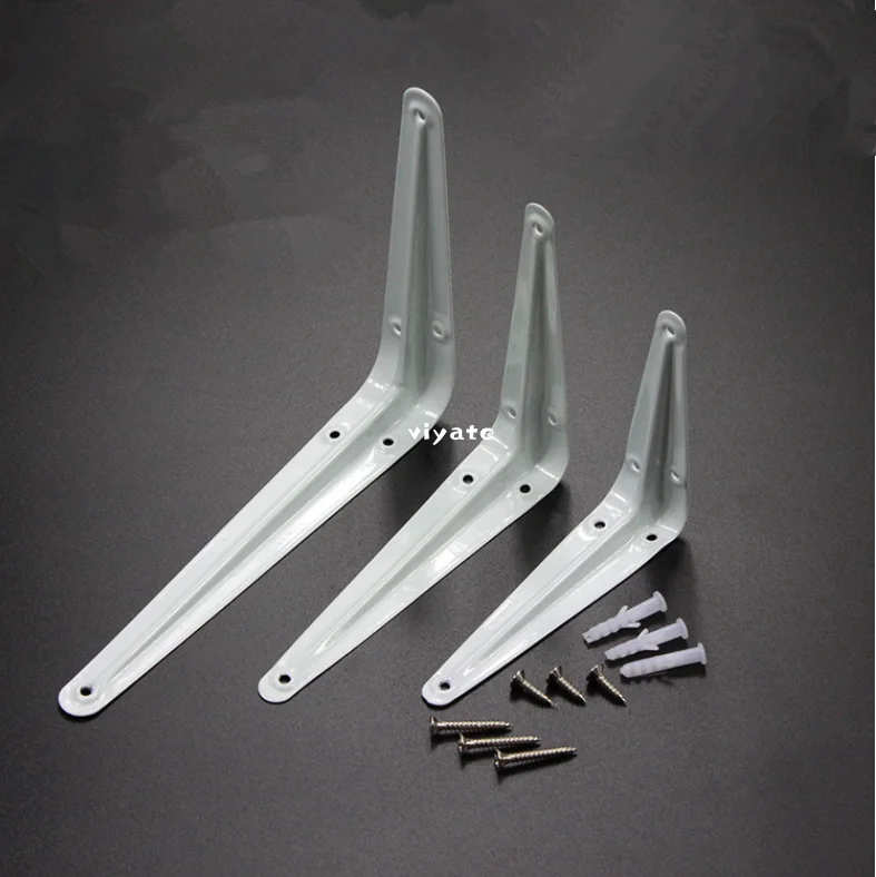 Triangular Shelf Bracket with powder coating for furniture or wall plate support wall mounted shelf brackets