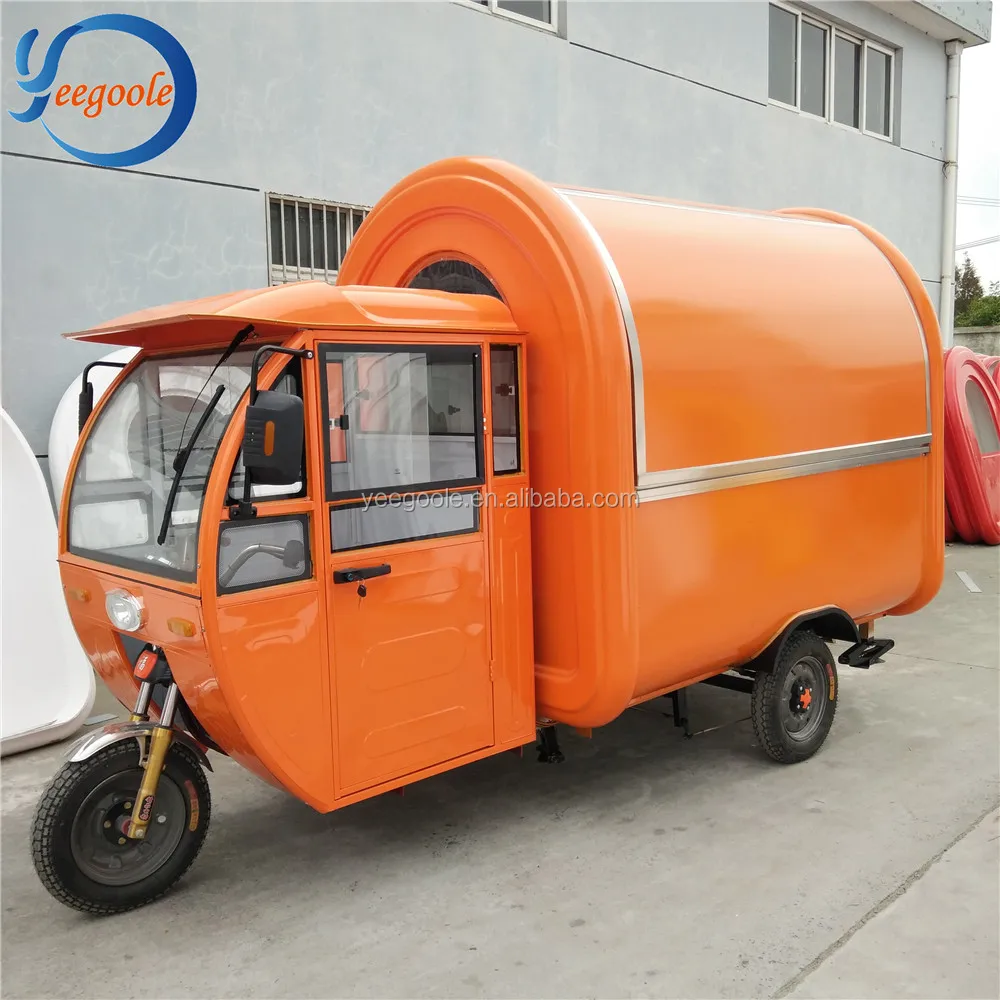 multi-function electric tricycle food cart for sale CE