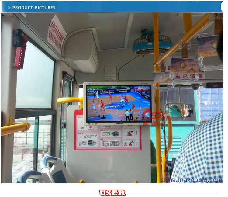 Original factory price Popular newest bus advertising screen