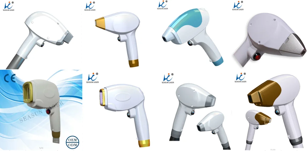 OEM factory direct supply handpiece for 808 diode laser hair removal machines/808 diode laser handle/808 handpiece available