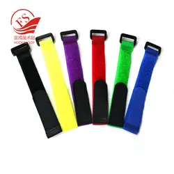 Fast production black hook and loop strap with buckle