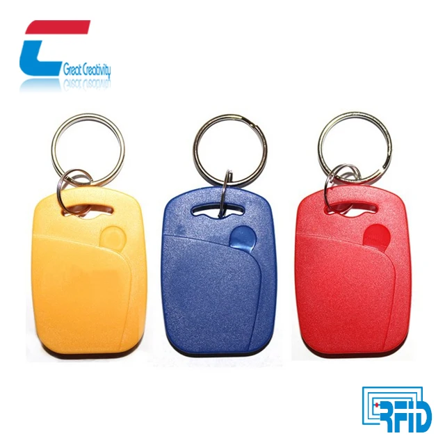 Free Sample Waterproof Plastic Grey Nfc Key Tags 13.56mhz ABS Rfid Key Fob