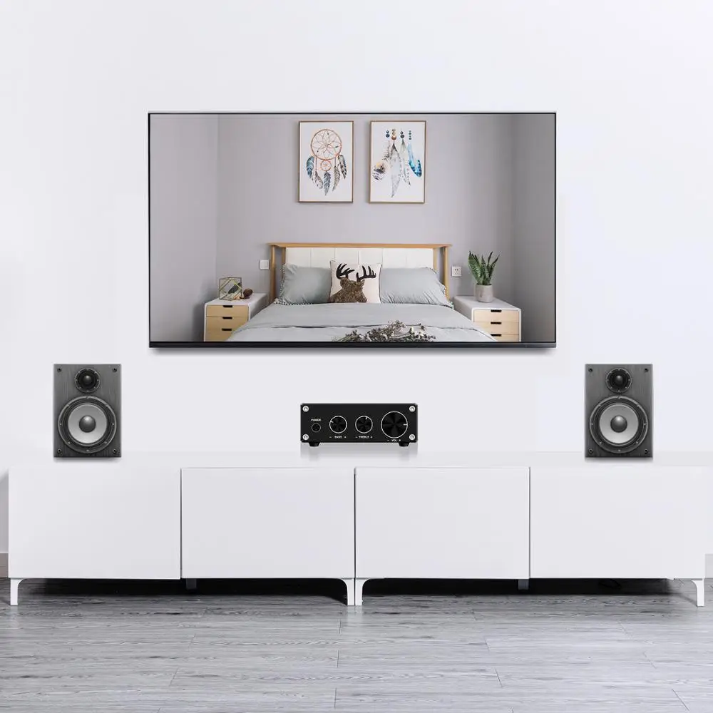 50W*2 2 Channel Class D Mini Hi-Fi Stereo Audio amplifier for Home Speakers