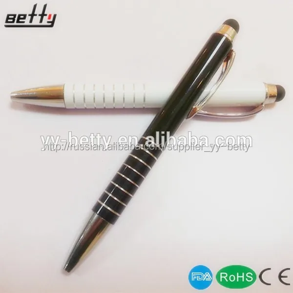 горячие новые продукты для 2015 рекламные 2 в 1 металла touchpen для галактики s4