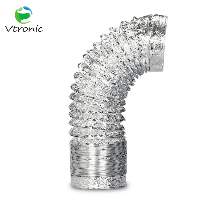 Aluminum Foil Round Flexible Duct Waterproof  4/6/8 inch Ventilation Pipe