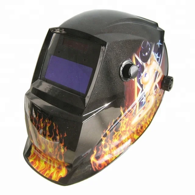 HMT AAA battery + Solar cell Completely Automatic Welding Helmet/Grinding view area 92x35mm