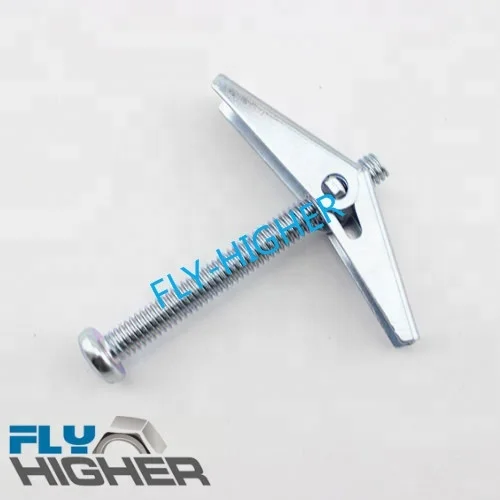 5/16X3 spring toggle anchor bolt Gravity Metal Fasteners butterfly toggle anchors 10pcs/box