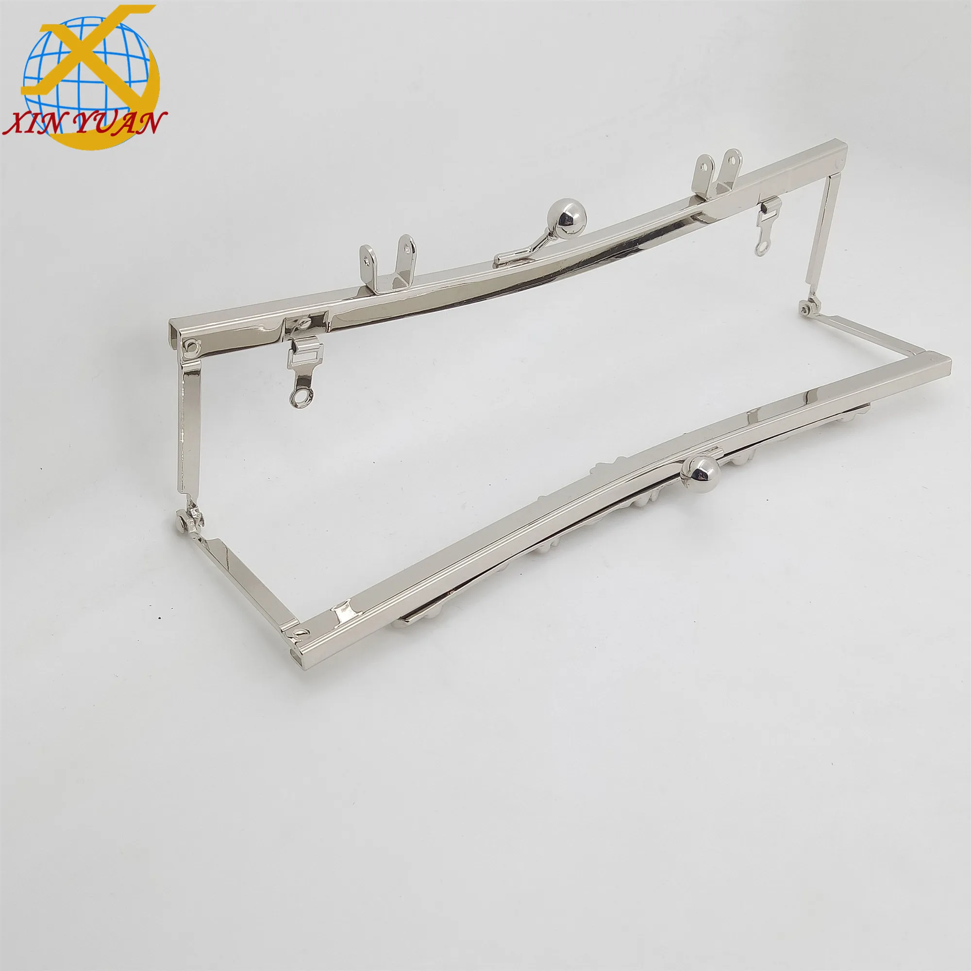 21*5.8cm Nickel Metal Handbags Frame Handbag Accessories Hardware