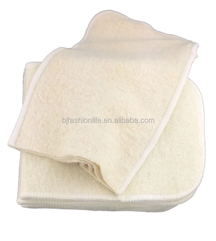 Wholesale High quality Baby hemp cotton insert 4 layer for baby cloth diapers nappies china factory wholesale price