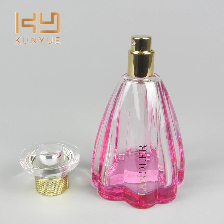 Essential Oil Bottle Transparent 100ml Cosmetic Glass Perfume Bottle with Matte Silver Screw Cap