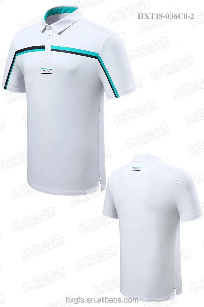 
WHITE shirt embroidered short sleeve polo t shirt golf clothing polo golf shirt 