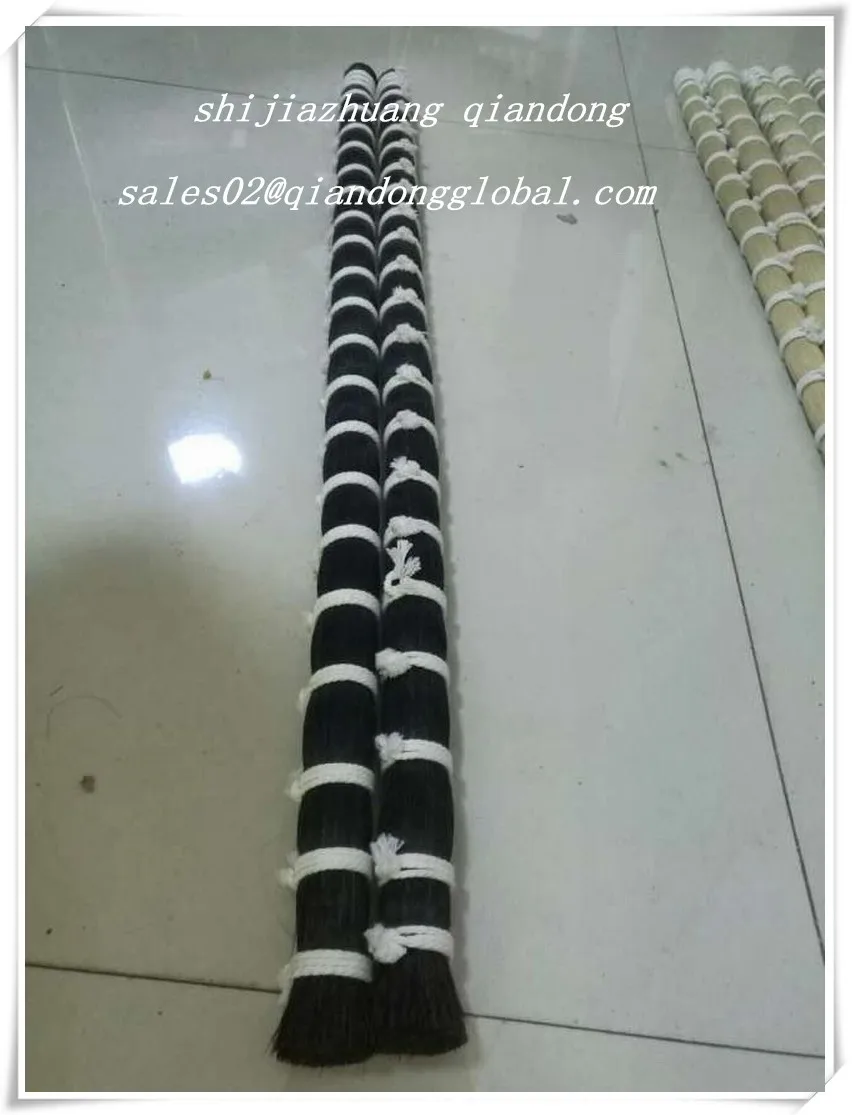 
Sales 31inch Black Color 100% Real Horse Tail Hair Make For Fiddle Bow Hair 