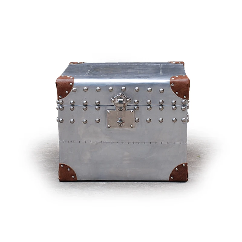 
Aviator Storage Trunk, Antique Metal Storage Trunk, Vintage Storage Trunk 