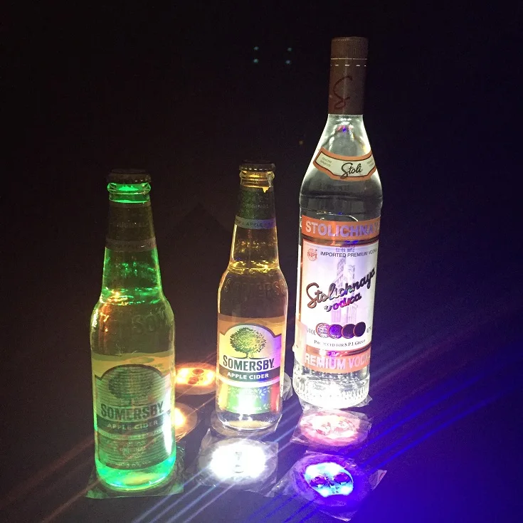 Popular LED Bottle Light with 3M Sticker White Light LED Bottle Sticker for Bar Clubs