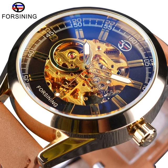 Forsining 2017 Casual Sport Series Waterproof Automatic Men Wrist Watch Top Brand Luxury Mechanical Skeleton Watches