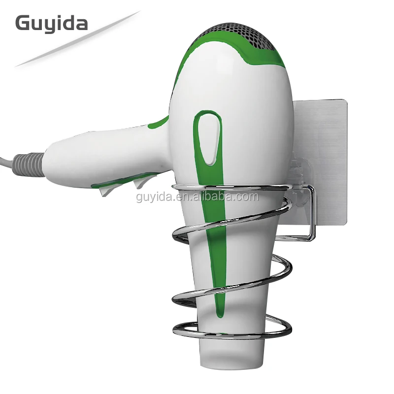 
Movable reusable waterproof toilet bathroom stainless steel hair dryer holder 
