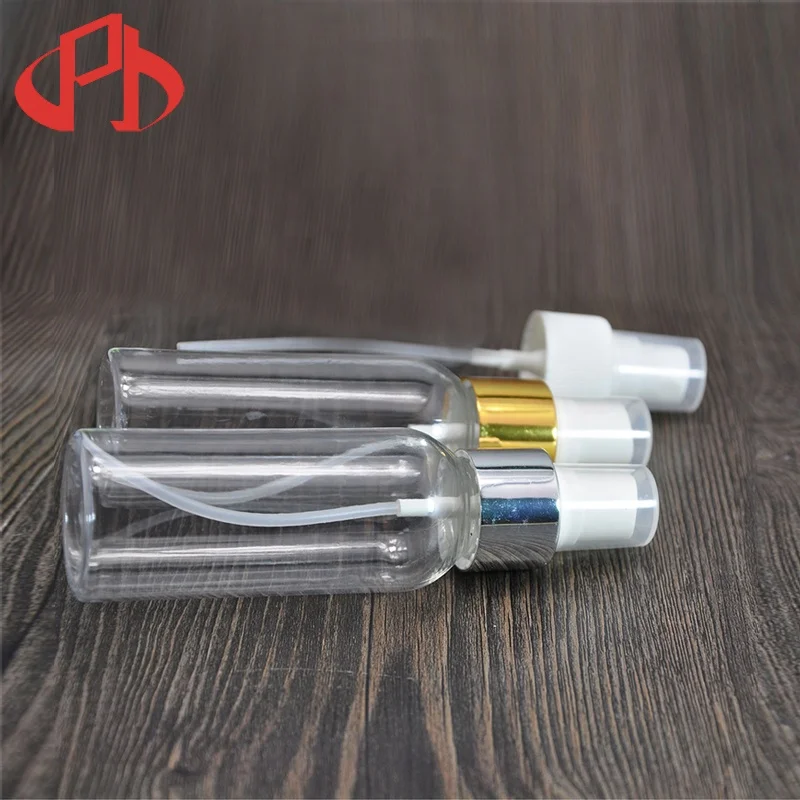 Factory PET  plastic liquid cosmetic spray bottle perfume body spray bottle