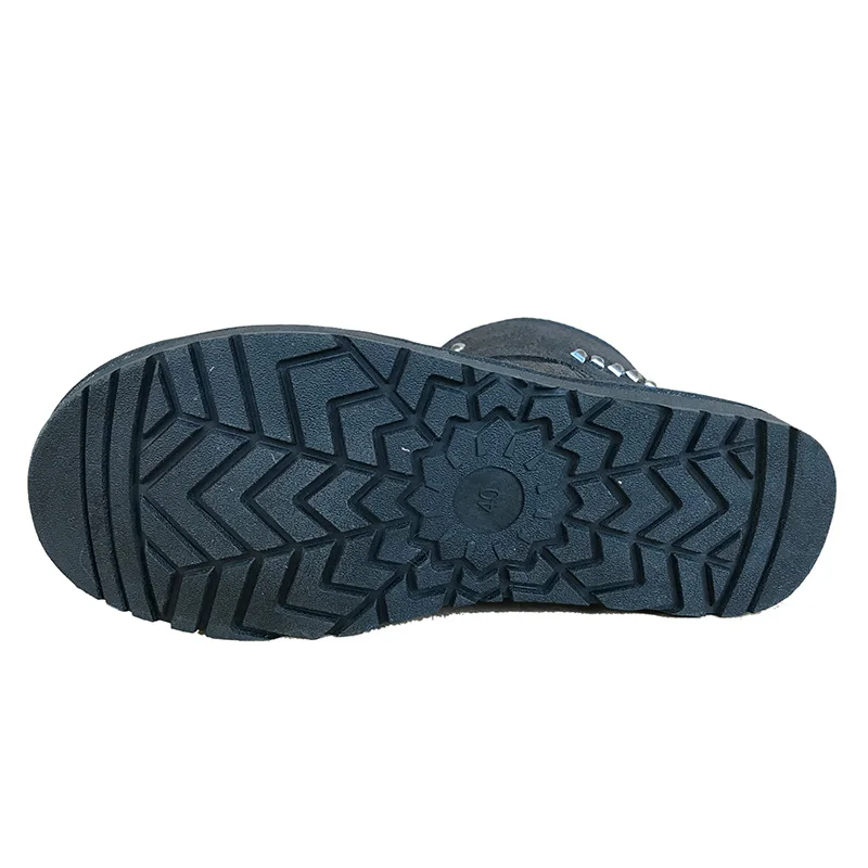 Ladies popular design genuine leather winter snow ankle fur boots