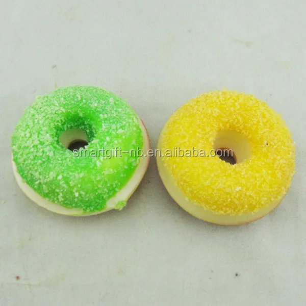 promotion artificial pu foam sponge donut cute donut fridge magnet